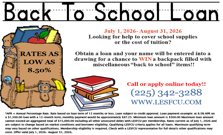 BACK TO SCHOOL LOAN